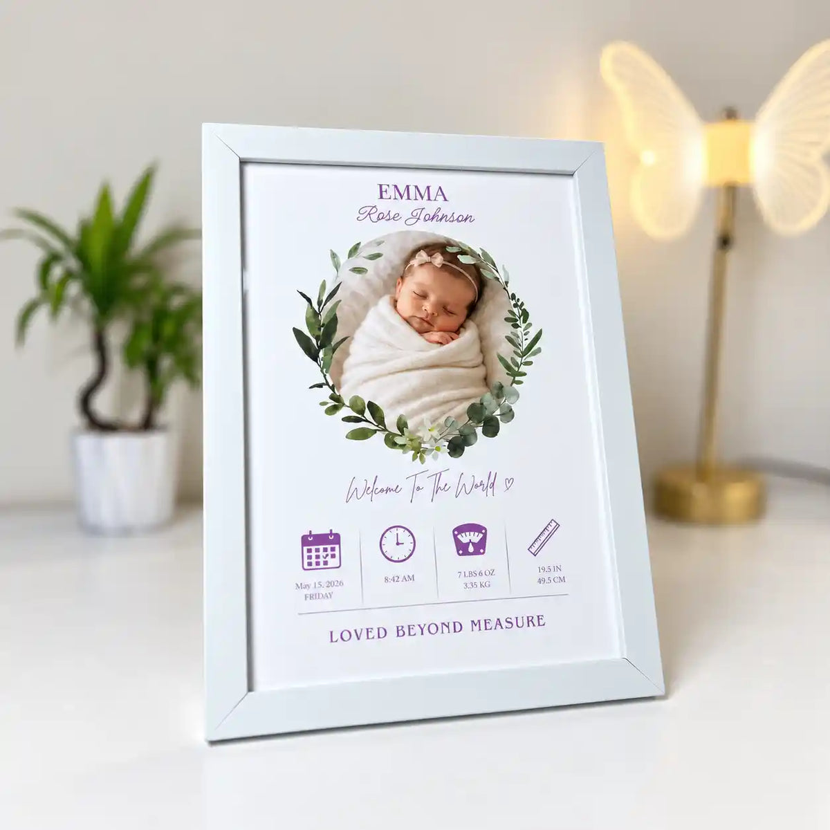 Welcome Baby Frame